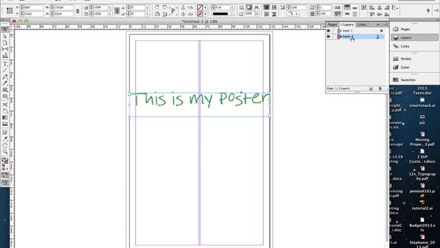 inDesign setting up a poster смотреть онлайн