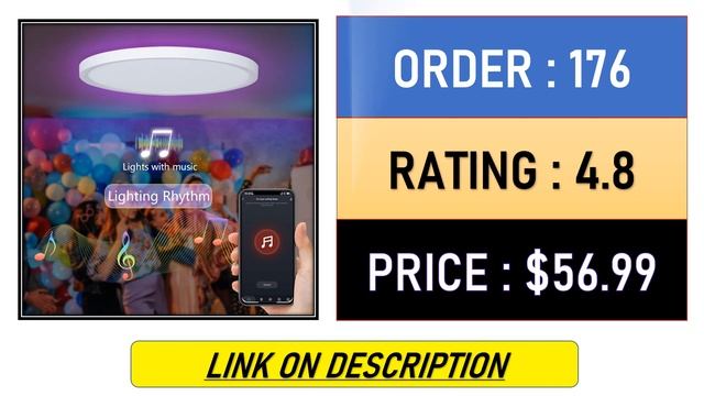 Top 10 Best Smart LED Ceiling Lamp In 2023 | Best LED Ceiling Lights смотреть онлайн