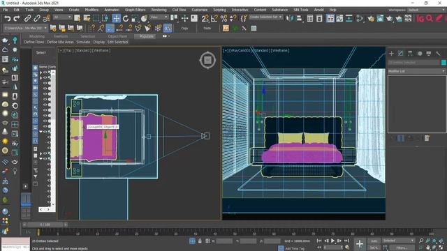 Interior lighting, Modeling, Texturing in Vray 3DS MAX | V-RAY 5 3DSMAX | Bedroom interior lighting смотреть онлайн