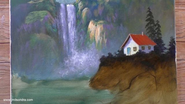 How To Paint House Beside The Waterfalls In Time-lapse / JMLisondra