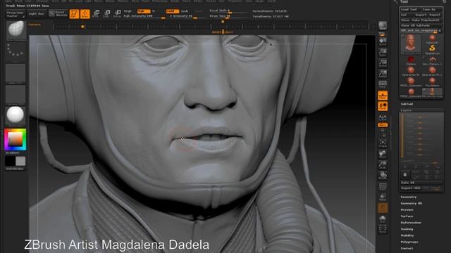 ZBrush 4 - Move Topological Brush смотреть онлайн