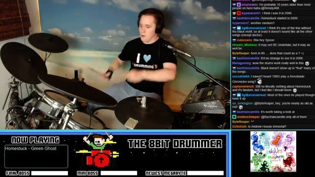 Homestuck - Green Ghost (Drum Cover) -- The8BitDrummer смотреть онлайн