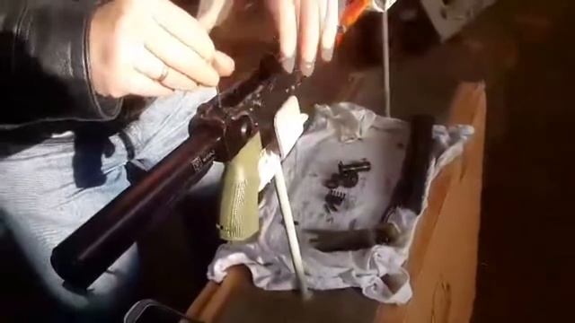 Установка трубы приклада на АКМС от Компании МОЛОТ