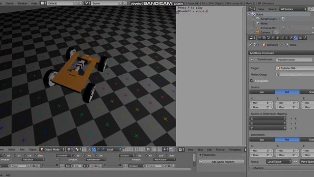 ฺBlender [BGE] Transformation Constraint смотреть онлайн