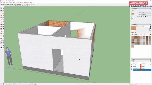 Cara Membuat Tembok Bata dan Plester Rumah di Sketchup смотреть онлайн