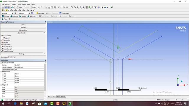 Ansys fluent- intermixing of fluids in a Y-pipe part 1 смотреть онлайн