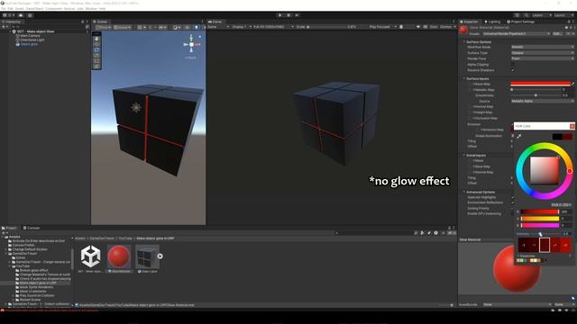 How to make an OBJECT EMIT LIGHT in Unity смотреть онлайн