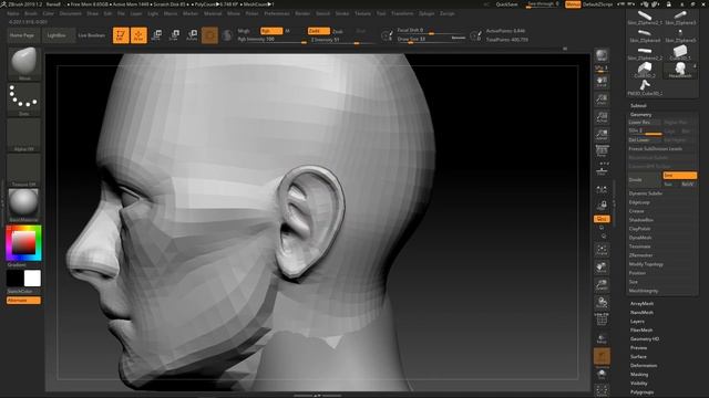 Zbrush (ep.9/10) - Setting Up Reference & Body Modelling (Attaching the head to the body) basics смотреть онлайн