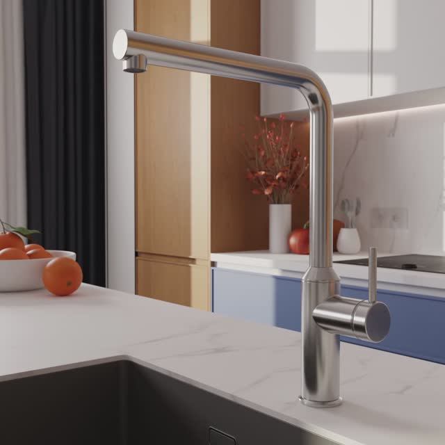 Смеситель для кухни FLAVIS сатин (Арт. 68241) смотреть онлайн