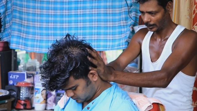 Very Hardworking Indian Barber Head Massage With Tingles And Neck Crack | Head Massage Indian Asmr