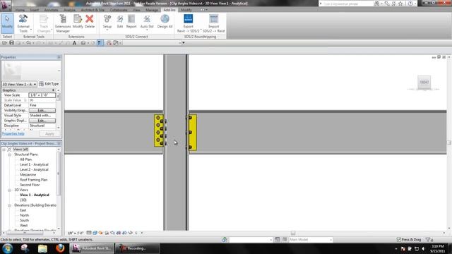 Clip Angles in Revit Structure With SDS/2 Connect смотреть онлайн
