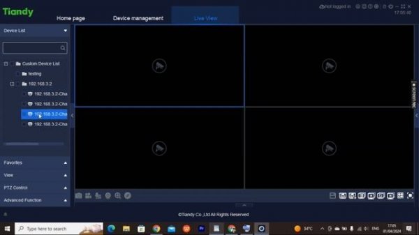 How Add Tiandy NVR To "Easy 7 Smart Client Express" Desktop Software