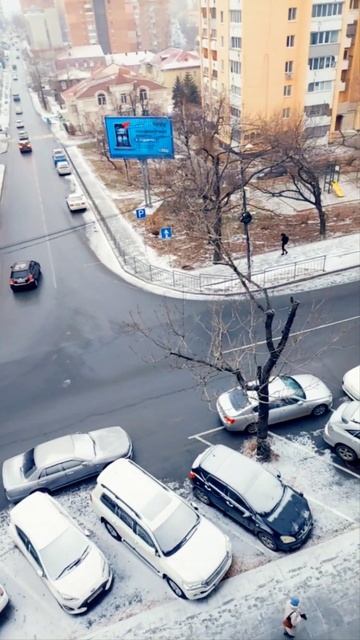 28.11.2022г. Владивосток встречает первый снег! вид из окна. смотреть онлайн