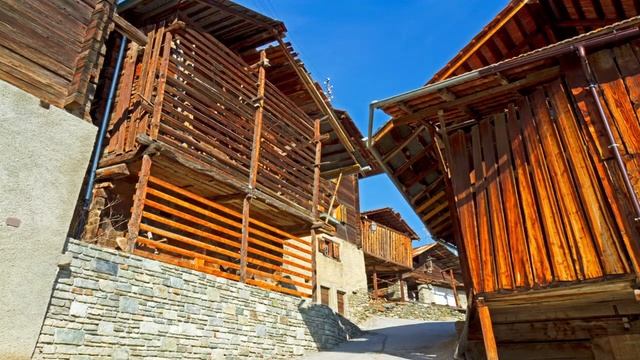 Schöne Landschaften in Europa... Alpine Landschaft im Vorfrühling смотреть онлайн