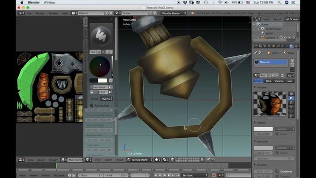 Modeling and Texture Painting in Blender Part 8 смотреть онлайн
