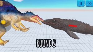 СПИНОЗАВР ПРОТИВ МОЗАЗАВРА 🔥😱 Animal Revolt Battle Simulator