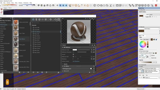 Modern bedroom with Orage color | Interior Design | Vray 5 Sketchup interior #35 смотреть онлайн