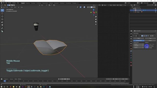 How to Create coffee cup product Design in Blender 2.83 смотреть онлайн