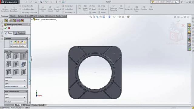 How to design UCF Bearing in SolidWorks | SolidWorks Share смотреть онлайн