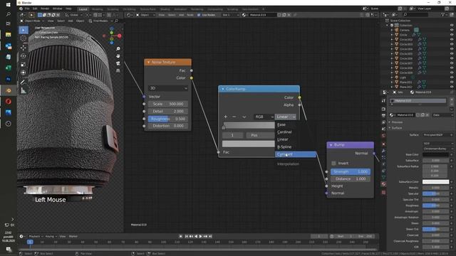 Blender - Nikon lens procedural texture смотреть онлайн