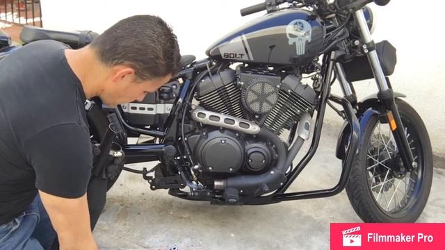 Yamaha Bolt 2017 Cobra Exhaust Install смотреть онлайн