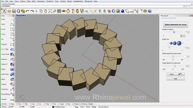 Rhinojewel 5.0 - Interactive Polar Array Rhinojewel смотреть онлайн
