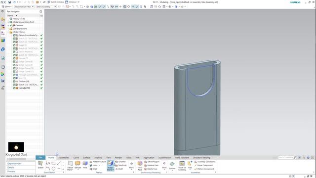 SIEMENS NX 11 - YOKE - CONCRETE MIXER смотреть онлайн