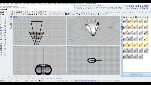create bail in 2 minutes in rhino 3d | rhino tutorial | rhino tips | easy method bail in rhino смотреть онлайн