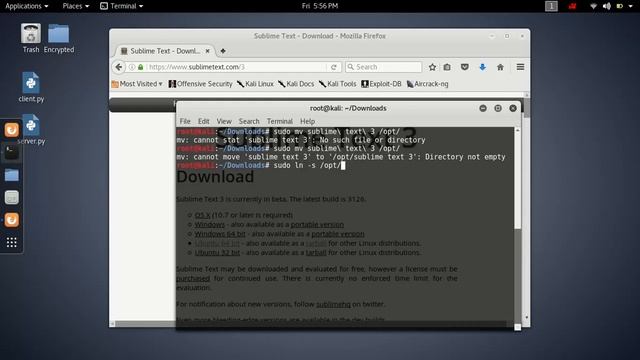 COMMENT INSTALLER SUBLIME TEXT SUR KALI LINUX смотреть онлайн