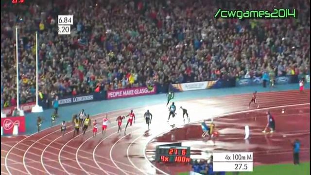 Men's 4 x 100m Relay Final (Usain Bolt) | Commonwealth Games 2014 HD смотреть онлайн