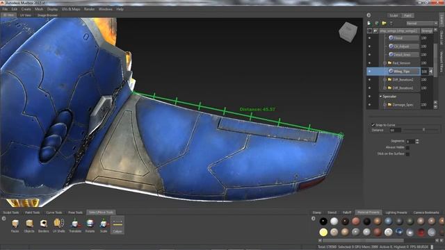 Autodesk Mudbox 2015 - Caliper Tool смотреть онлайн