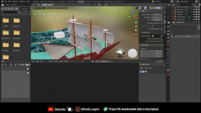 "Hunted" | Procedural Material and Ocean Modifier Learning | Timelapse | Blender смотреть онлайн