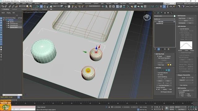 3ds max script course: 036 Union Booleanr Helper смотреть онлайн