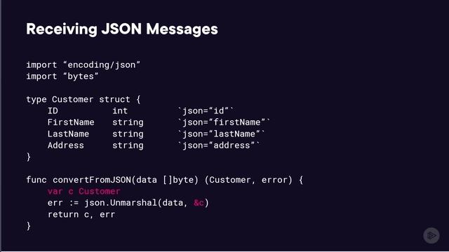 6. Receiving JSON Messages смотреть онлайн