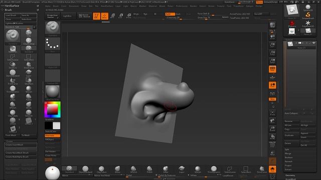 Vector Displacement Mesh Brushes In Zbrush 4R8 смотреть онлайн