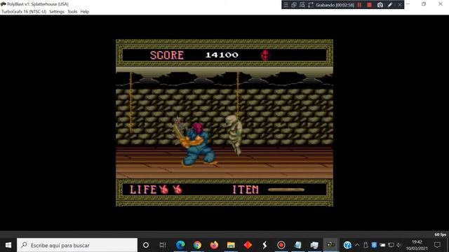 Splatterhouse - TurboGrafx 16 NEC - PolyBlast v1 emulator - test Windows 10 смотреть онлайн