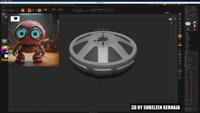 I Created a Robot Kid in Zbrush using, masked pen, slicecurve, zRemesher, edge loop, zModeler etc смотреть онлайн