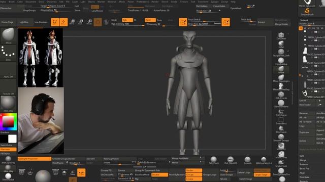 Sculpting in Zbrush models for 3D printing смотреть онлайн