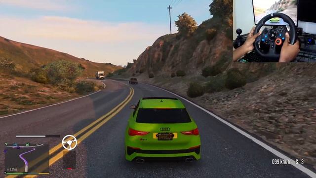 GTA 5 - 2022 AUDI RS3 - CAR REVIEW(PC MOD)-STEERING WHEEL GAMEPLAY смотреть онлайн
