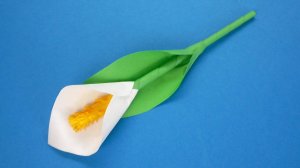 Как сделать Каллы из бумаги | Красивый бумажный Цветок Каллы своими руками
