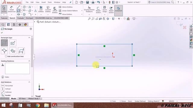 Solidworks Bangla Tutorial Part 05 [rectangle & polygon] смотреть онлайн
