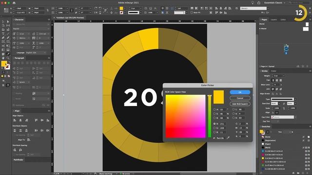 Show LAB code of a color | Adobe Indesign Tutorial #18 смотреть онлайн