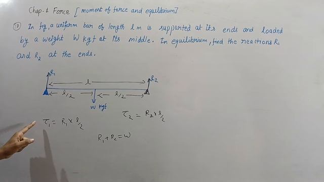 #18In Fig. a uniform bar of length l m is supported at its ends and loaded by a weight W kgf at its смотреть онлайн