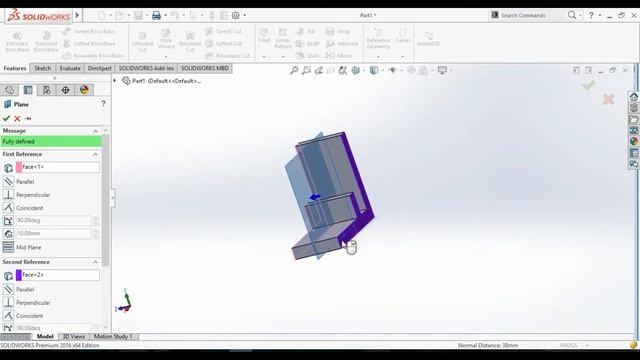 SOLIDWORKS- Part design example HINDI|URDU смотреть онлайн