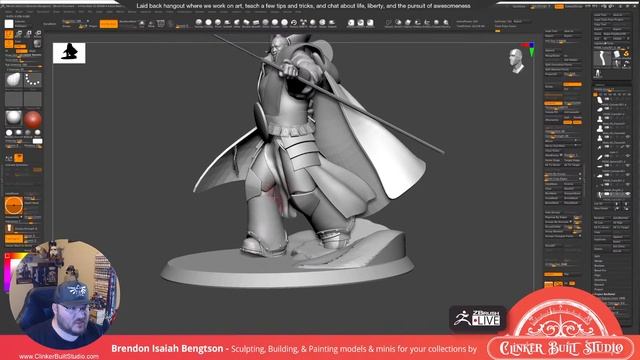 Collectible sculpting for painting - Clinker Built Studio - Brendon Isaiah Bengtson - ZBrush 2022 смотреть онлайн