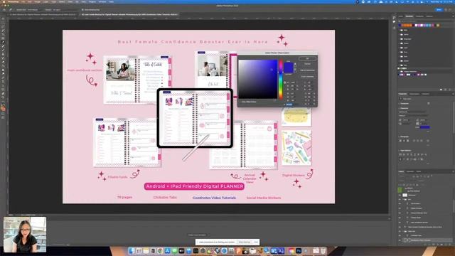 TUTORIAL: How to edit the Digital Planner Mockup Template смотреть онлайн