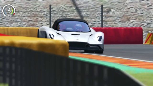 Bugatti Chiron Pur Sport vs Aston Martin Valhalla - Spa смотреть онлайн