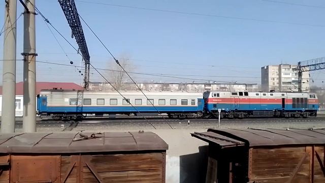 Звук тифона на локомотиве из Казахстана. смотреть онлайн