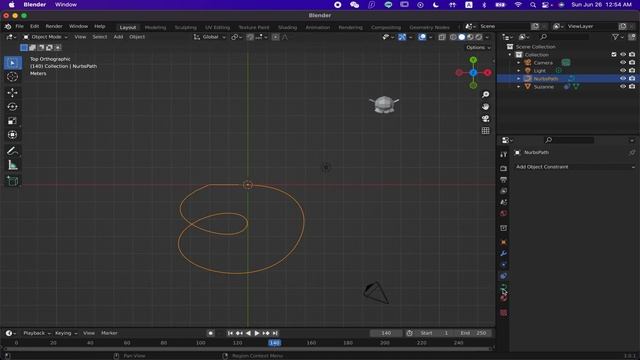 Blender 動畫教學 - 照路線跑 Curve | Follow Path | Animation смотреть онлайн