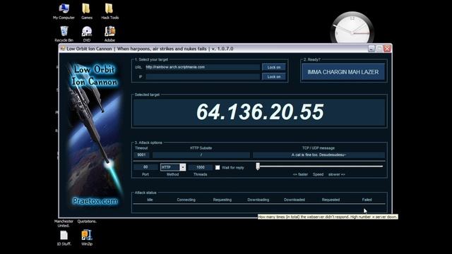 DDOS Tutorial (LOIC) смотреть онлайн